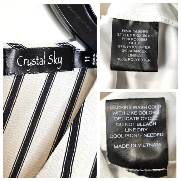 Crystal Sky Striped Romper Tie Waist  Flutter Sleeve Juniors 11 Fits 8 Resort - Picture 11 of 12